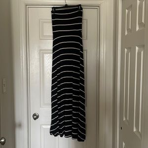 Strapless maxi dress